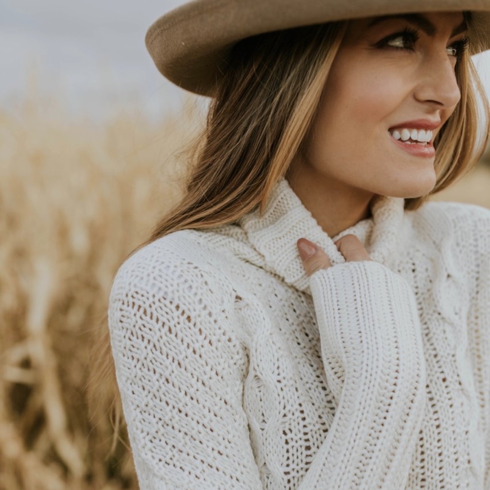 Loose Cable Knit Sweater | Roolee | 3x - Picture 4 of 5